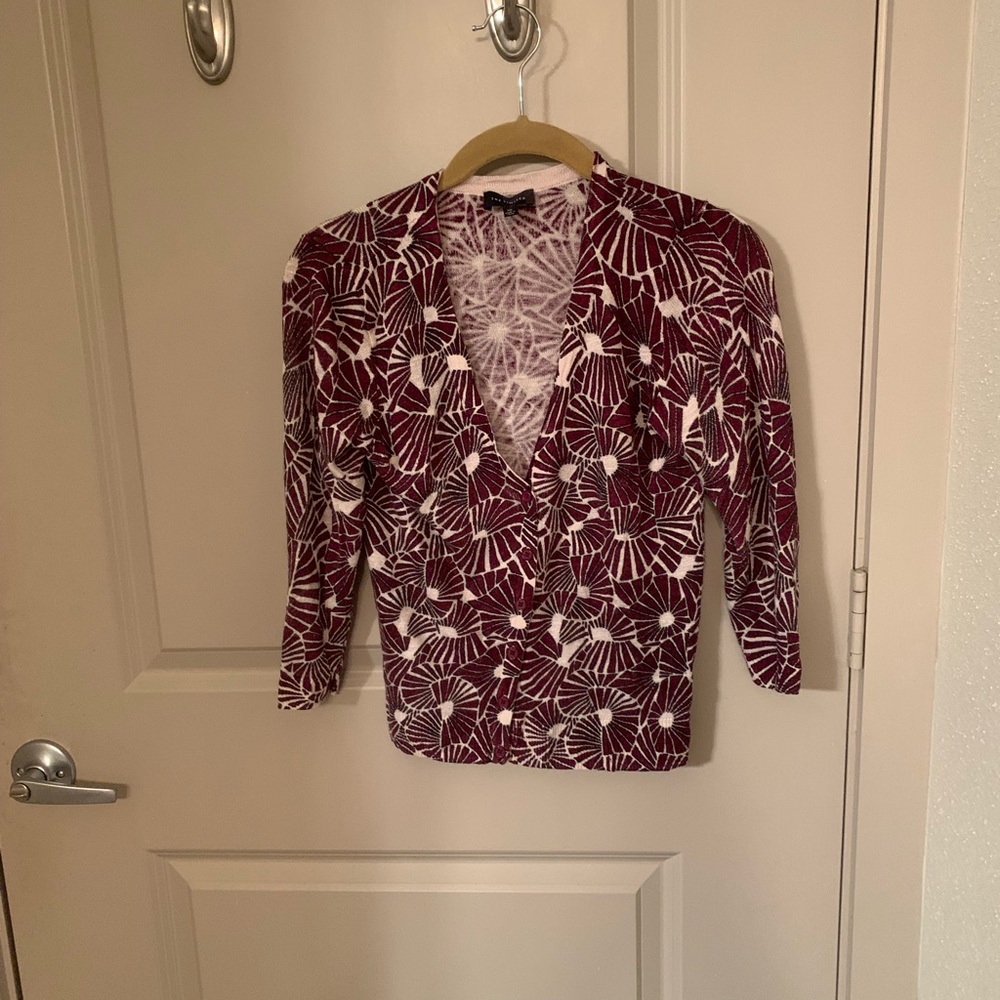 Maroon cardigan